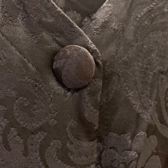 🔮 HOST PICK 🔮 Witchy goth vintage black jacquard long jacket - Picture 4 of 6